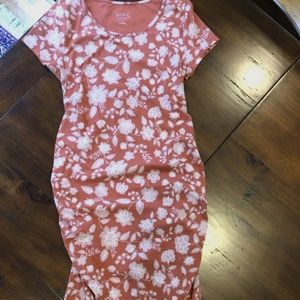 Isabel Maternity by Ingrid & Isabel Floral Dress in Coral and White